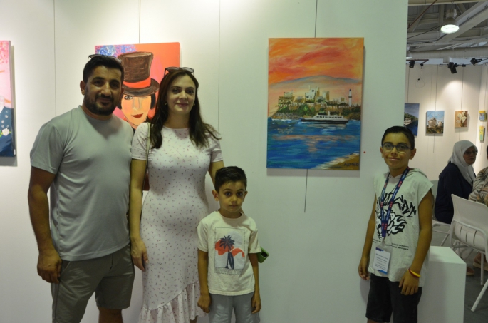 11 yaşındaki Armed 5 eserle Bodrum Art Fair katıldı