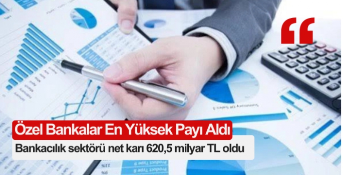 Bankacılık sektörü net karı 620,5 milyar TL oldu