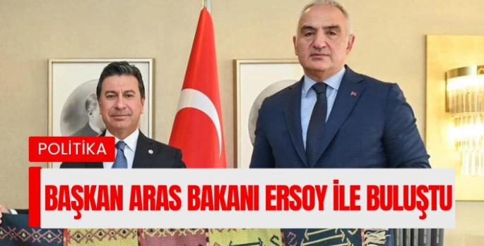 Başkan Aras Bakanı Ersoy ile buluştu