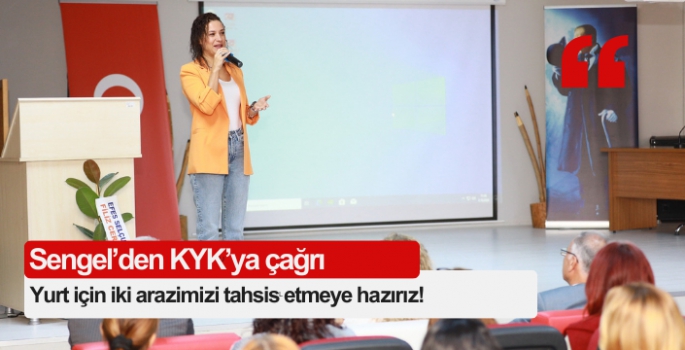 Başkan Sengel’den KYK’ya çağrı: Yurt için iki arazimizi tahsis etmeye hazırız!