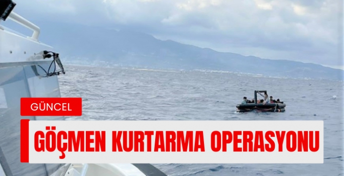 Bodrum Açıklarında Düzensiz Göçmen Kurtarma Operasyonu