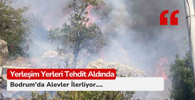 Bodrum’da Alevler İlerliyor....