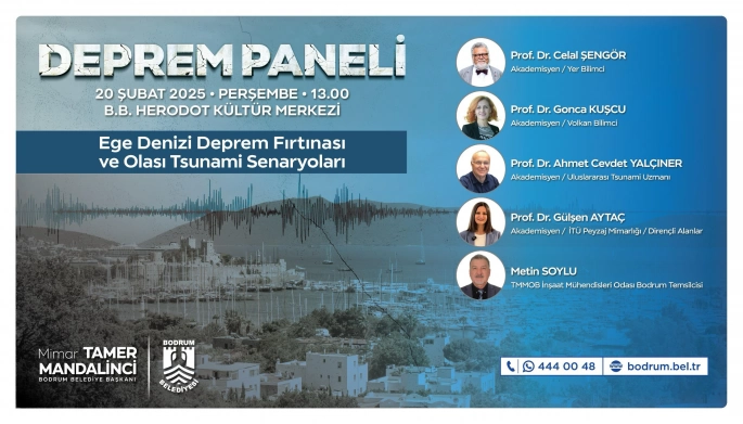 Bodrum'da Deprem Paneli