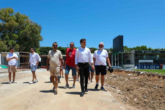 Bodrum'da stadyum çalışmaları  hız kazandı!