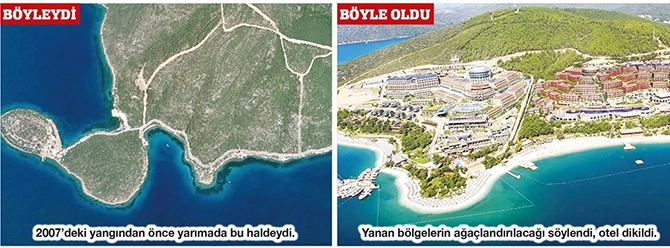 Bodrum'daki Pina Yarımdası neden yandı?