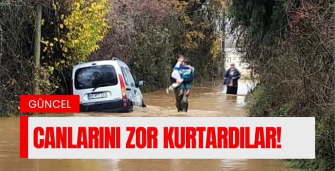 canlarını zor kurtardılar 