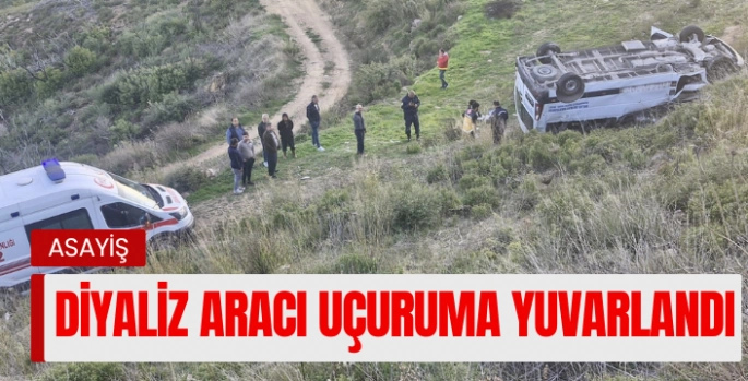 Diyaliz aracı uçuruma yuvarlandı: 1 ölü