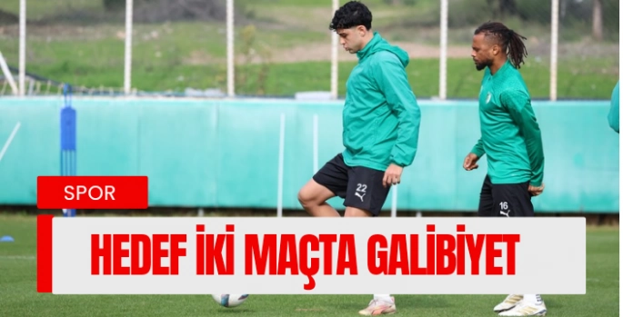 Hedef iki maçta galibiyet 