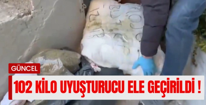 İzmir’de bir adreste 102 kilo 50 gram uyuşturucu ele geçirildi