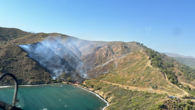 Marmaris’te korkutan yangın!