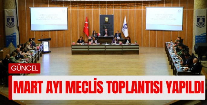 Mart Ayı Olağan Meclis Toplantısı Yapıldı