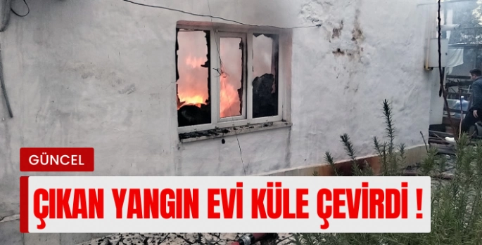 Menteşe’de korkutan ev yangını