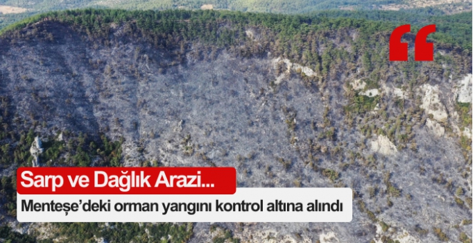 Menteşe’deki orman yangını kontrol altına alındı