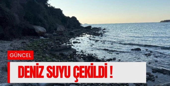  Milas Boğaziçi’nde deniz suyu çekildi