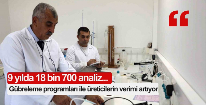 Muğla'da 18 bin 700 analiz yapıldı! Sonuç alınmaya başlandı