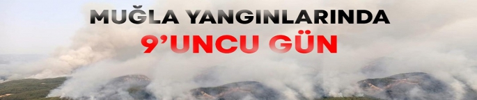 Muğla'yı küle çeviren yangınlar 9’uncu güne girdi