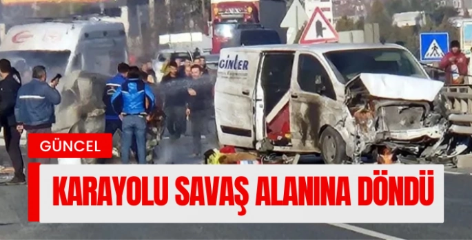 Muğla yolunda zincirleme kaza! Araçlar yandı yaralılar var...