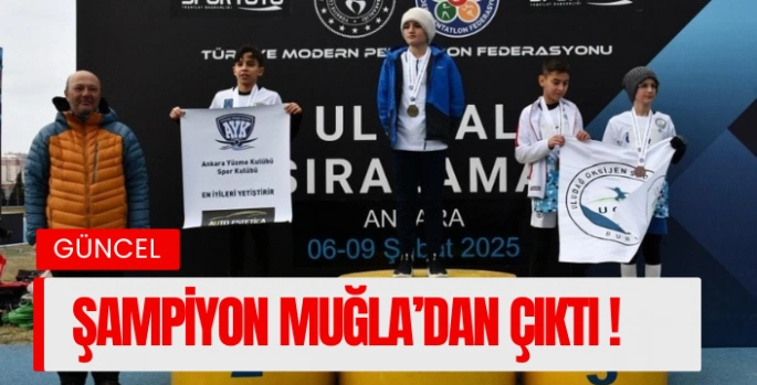 Muğlalı sporcu Genç, Türkiye Şampiyonu oldu