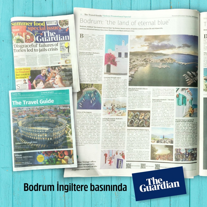 The Guardian’dan Bodrum’a özel ek “Bodrum, sonsuz maviliklerin ülkesi”