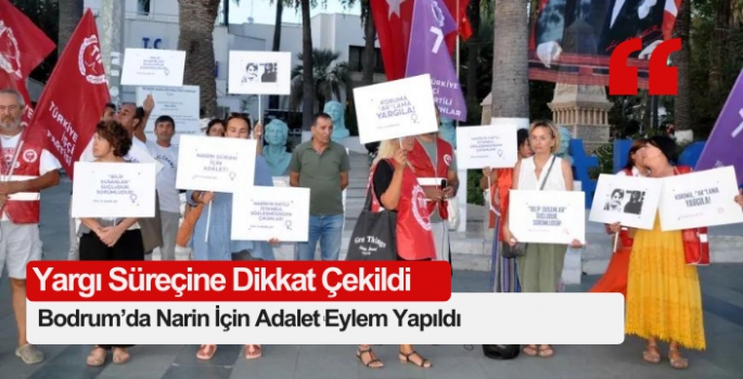 Türkiye İşçi Partisi'nden Bodrum’da Narin İçin Adalet eylemi