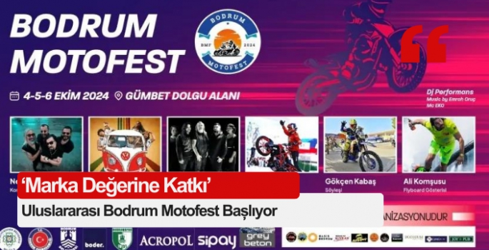 Uluslararası Bodrum Motofest Başlıyor