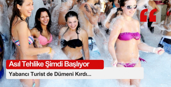 Yabancı turist de dümeni kırdı