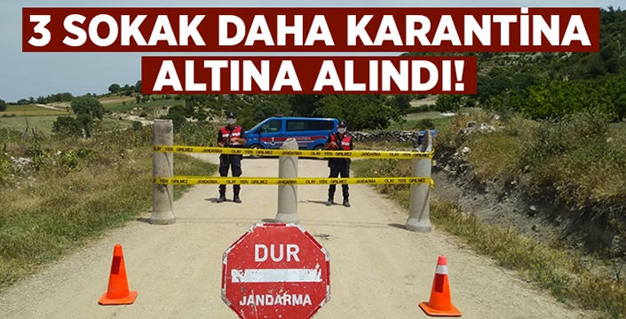 3 sokak daha karantina altına alındı!