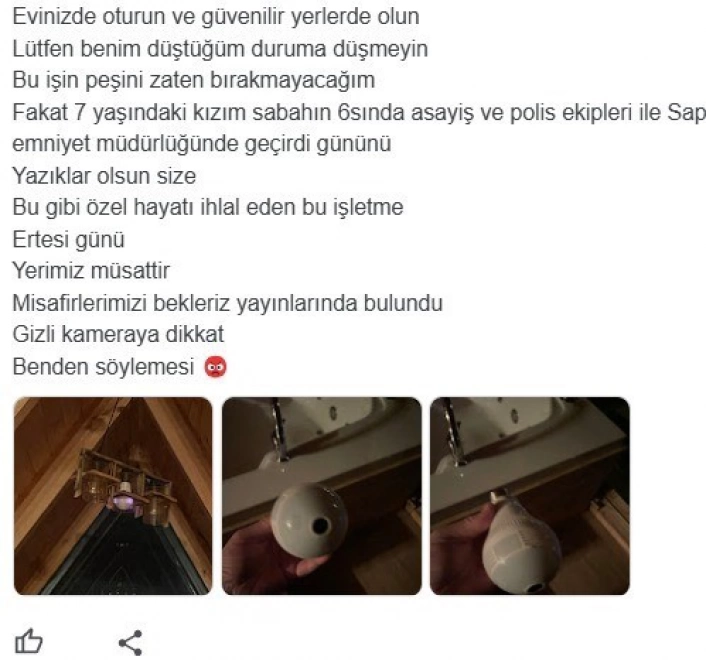 Bungalovdaki gizli kamera skandalına ilişkin Sakarya Valiliğinden açıklama
