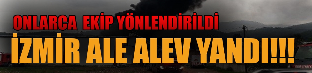 İzmir alev alev yandı!